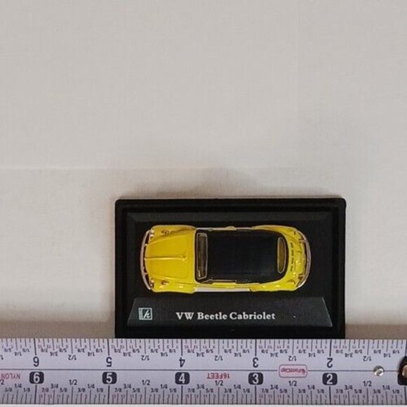 Hongwell Cararama Volkswagon Beetle Cabriolet VW Diecast Dida 1:72 Yellow - Picture 9 of 13